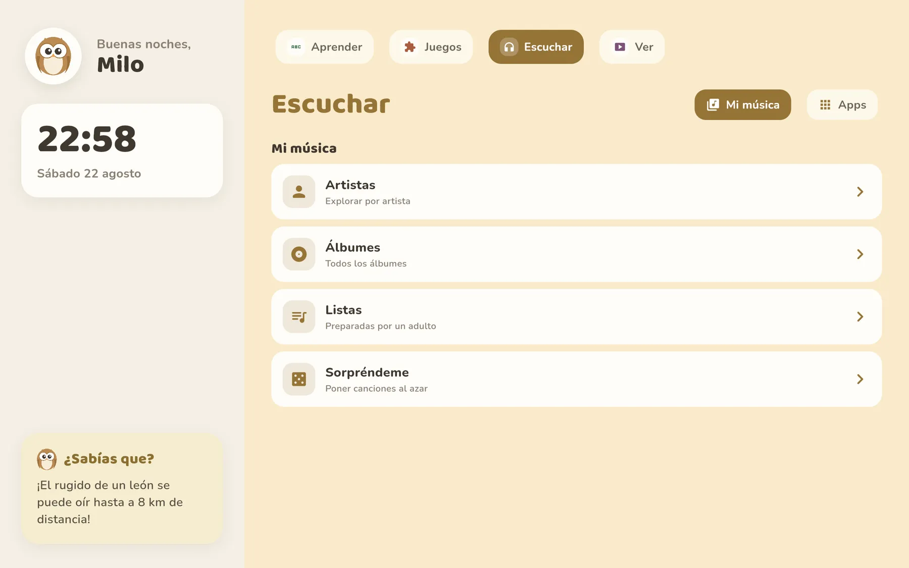 captura de la biblioteca de medios
