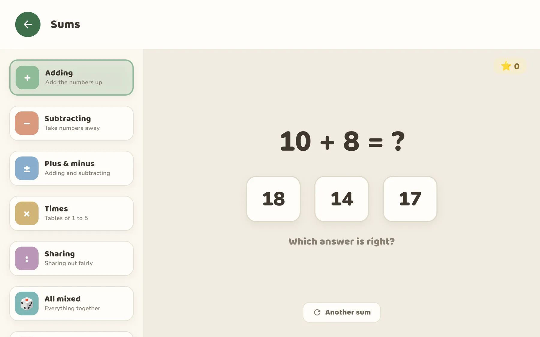 learning module screenshot